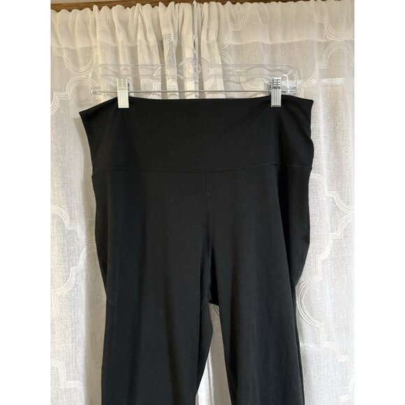 Velocity Active Stretch Margot Flare Black Wide Leg Yoga Pants Size 1X Women’s - Picture 4 of 9
